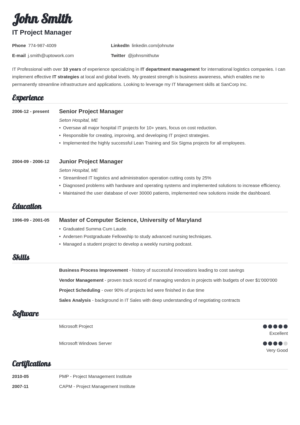 Tips To Know Before Using A Resume Template