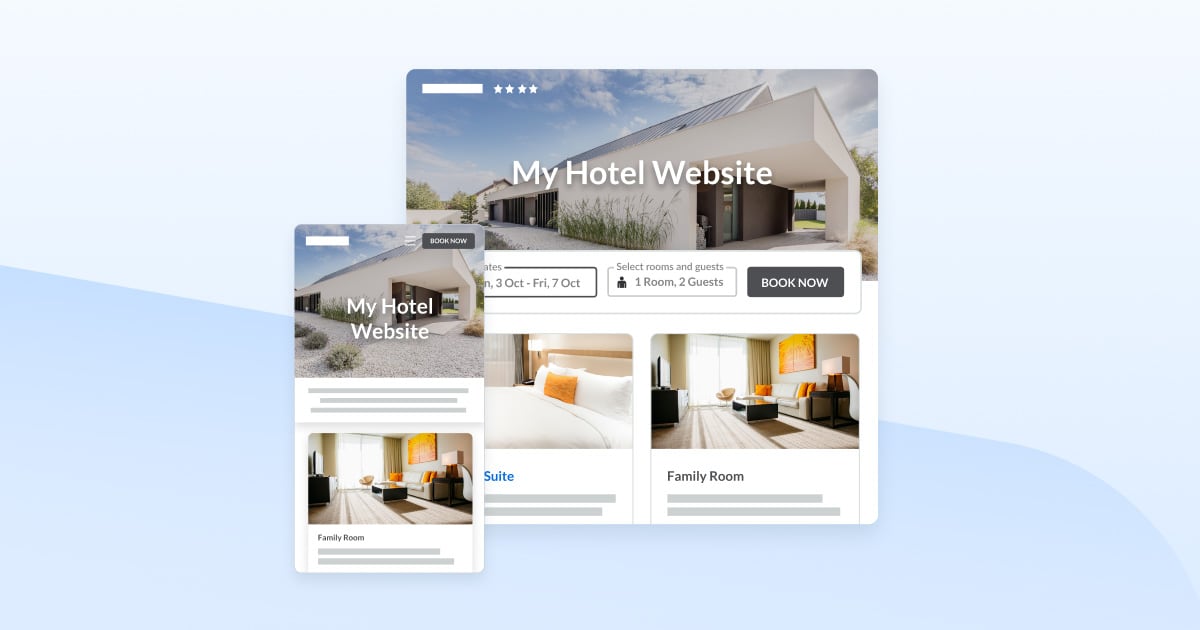 How can I develop a website for a hotel that matches the company’s brand?